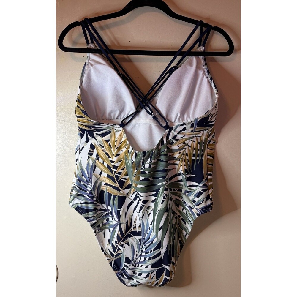 Hurley One Piece Swimsuit Womens XLarge Tropical Floral Bathing Suit Strappy - Picture 5 of 10